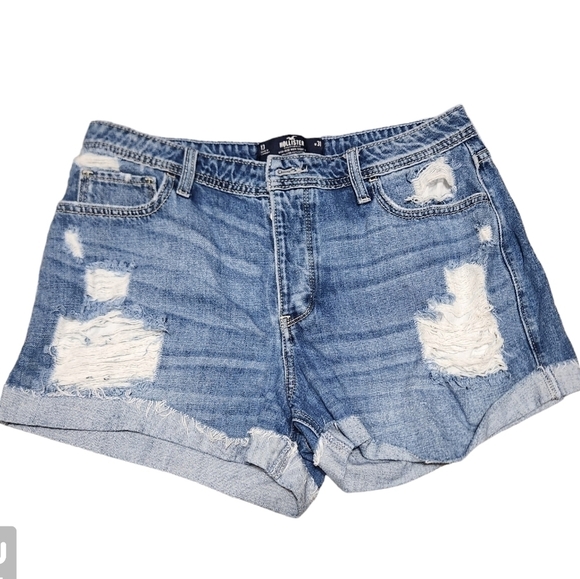 Hollister Jean Shorts Size 13 high rise mom shorts - Picture 1 of 5